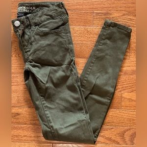 Green Skinny Pants